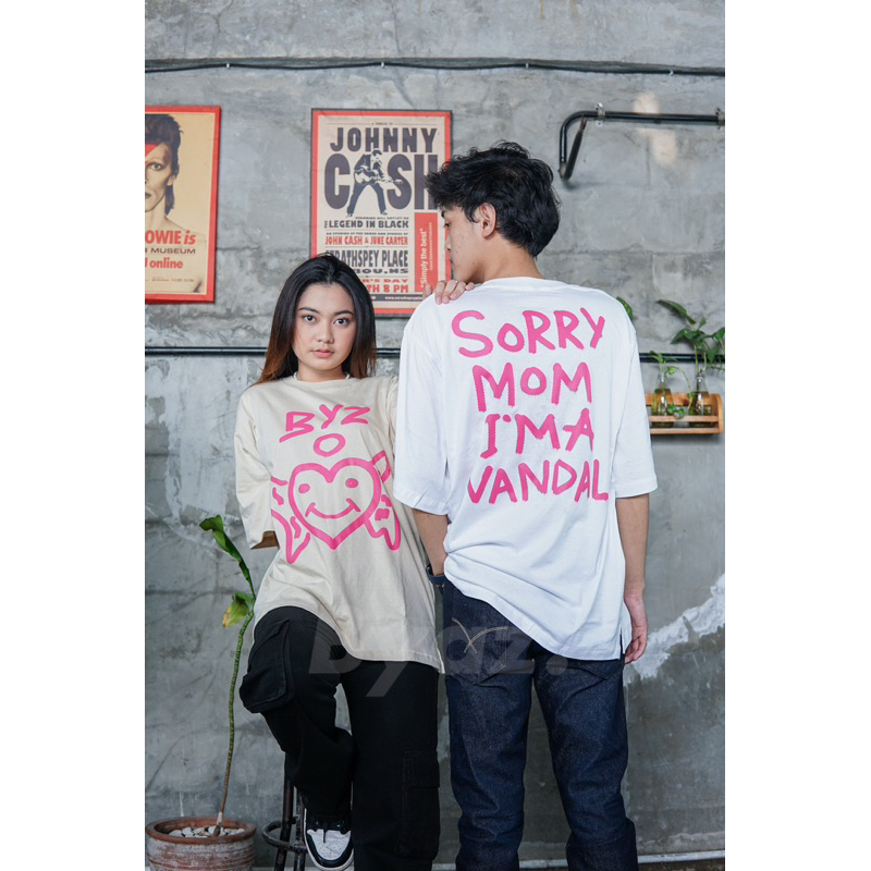 [OVERSIZE] T shirt BYAZ Sorry Mom Vandal X FAHRAT