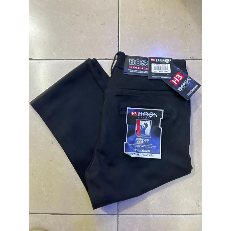 Celana pensil jeans pria hitam /celana  slimfit softjeans pria