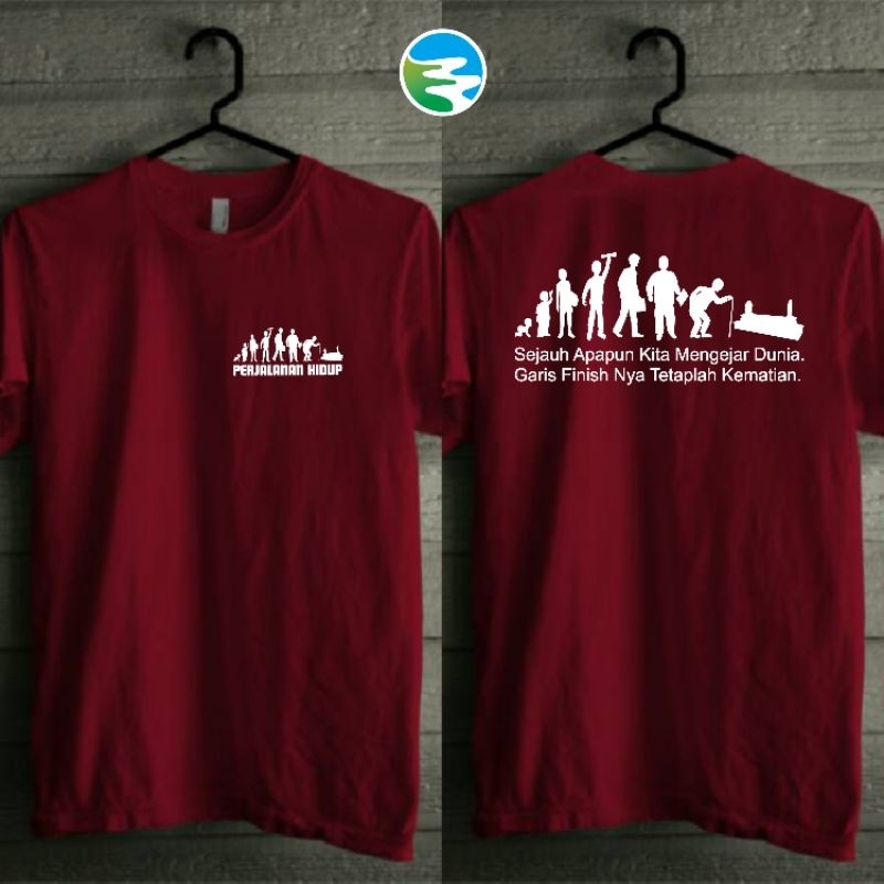 T-shirt kaos titik temu/kaos sejauh apapun kita mengejar dunia