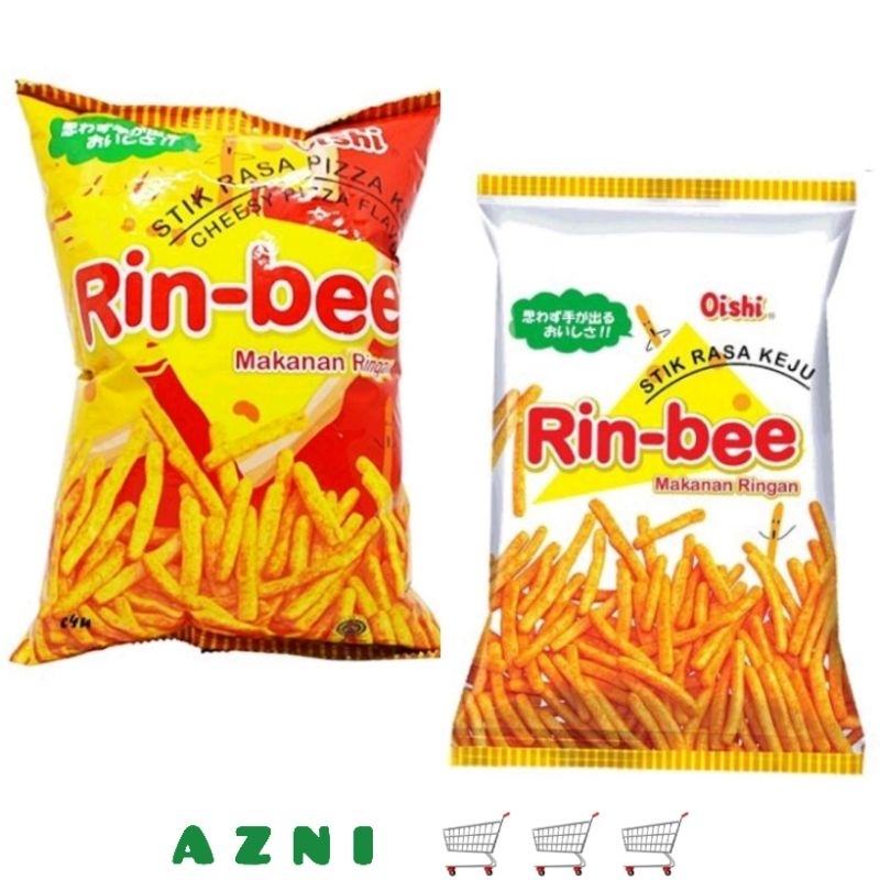 

Oishi Rin-bee Stik 60gr - Makanan Ringan Rasa Keju/ Pizza/ All Varian