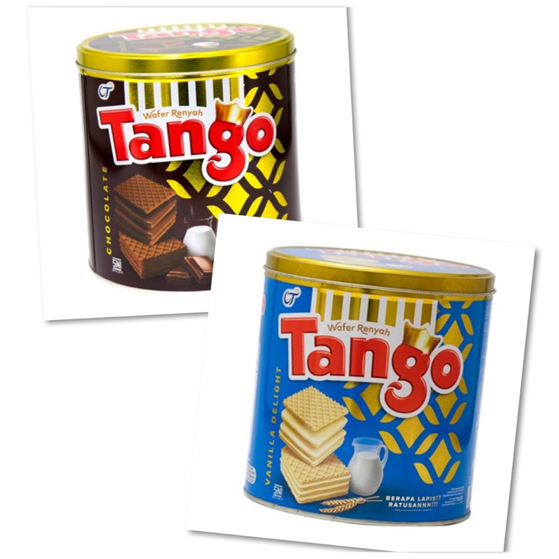 Tango Wafer Kaleng Coklat Vanilla Keju - Kue Tango Kue Wafer