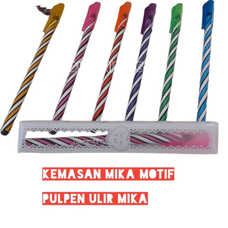 

Isi 50 pcs Pulpen Ulir Mika Pulpen lilin Kemasan Mika PEN ULIR MIKA