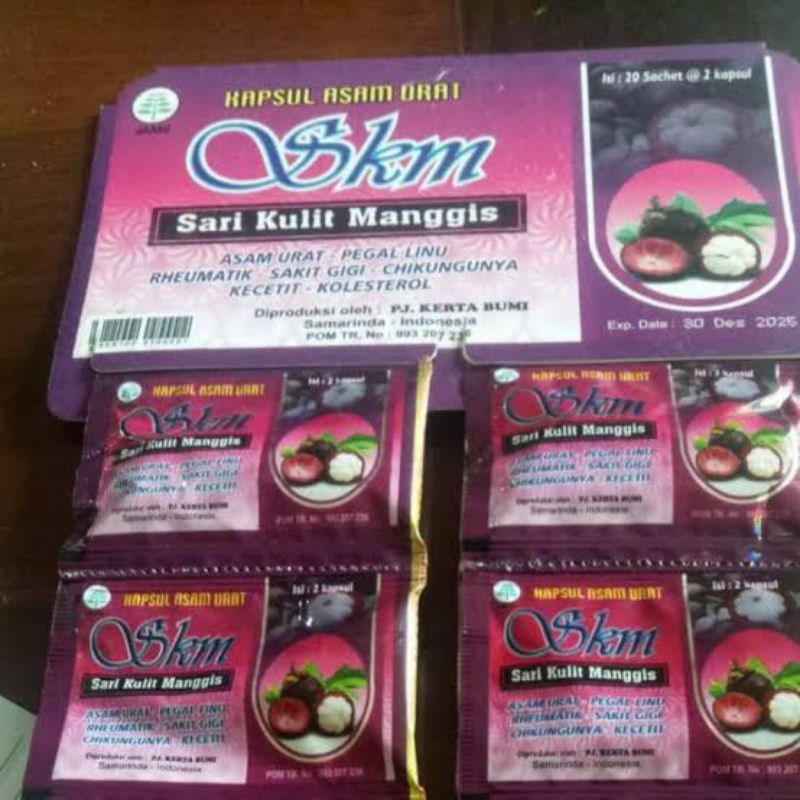 SKM/Sari Kulit Manggis Jamu Kapsul Herbal jamin original