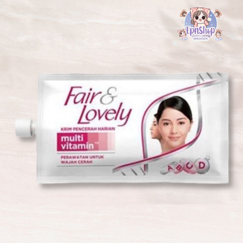 [BPOM] FAIR LOVELY CREAM SACHET 9gr KRIM PENCERAH / Fair &amp; lovely cream sachet