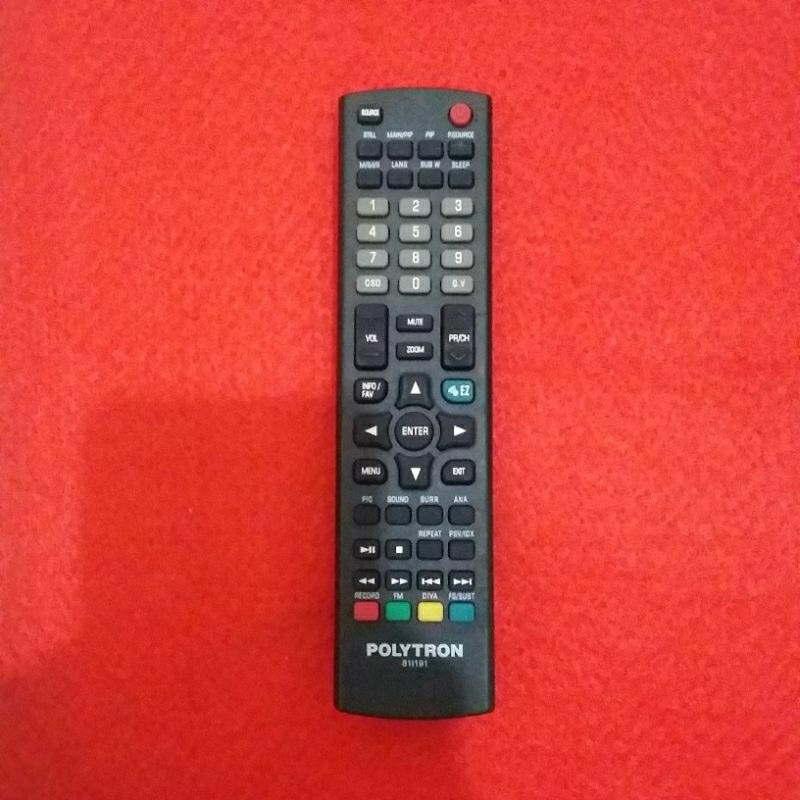 REMOTE TV LED LCD POLYTRON SERI 811191 ORIGINAL