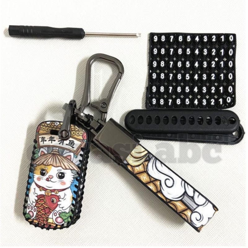 Case Pelindung Tempat Kunci Motor Yamaha Nmax Aerox Fazzio Motif Hewan China Casing Aestetic Lanyard Carabiner Sio Anime Biju Kungfu Kesing Nomer Nomor Keamanan