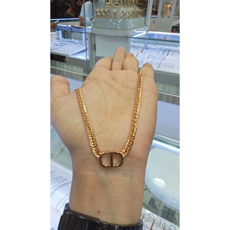 kalung rantai CD Emas 375%
