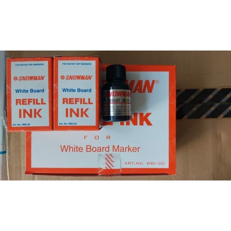

[BOX ISI 12] TINTA REFILL SPIDOL WHITEBOARD SNOWMAN / TINTA SPIDOL PAPAN TULIS / TINTA / TINTA ISI ULANG SPIDOL MARKING INK