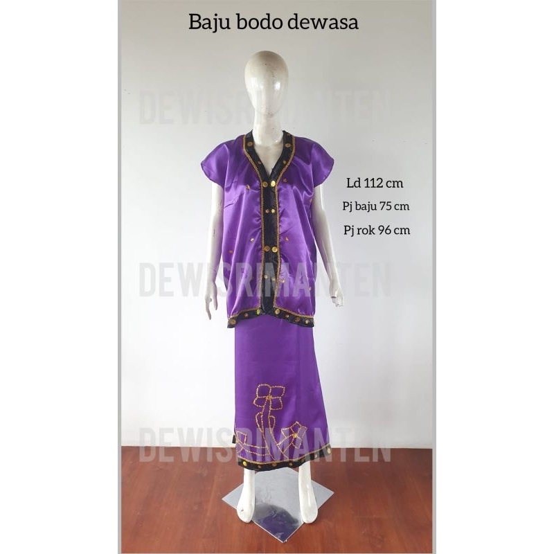 Baju bodo dewasa / baju adat bodo