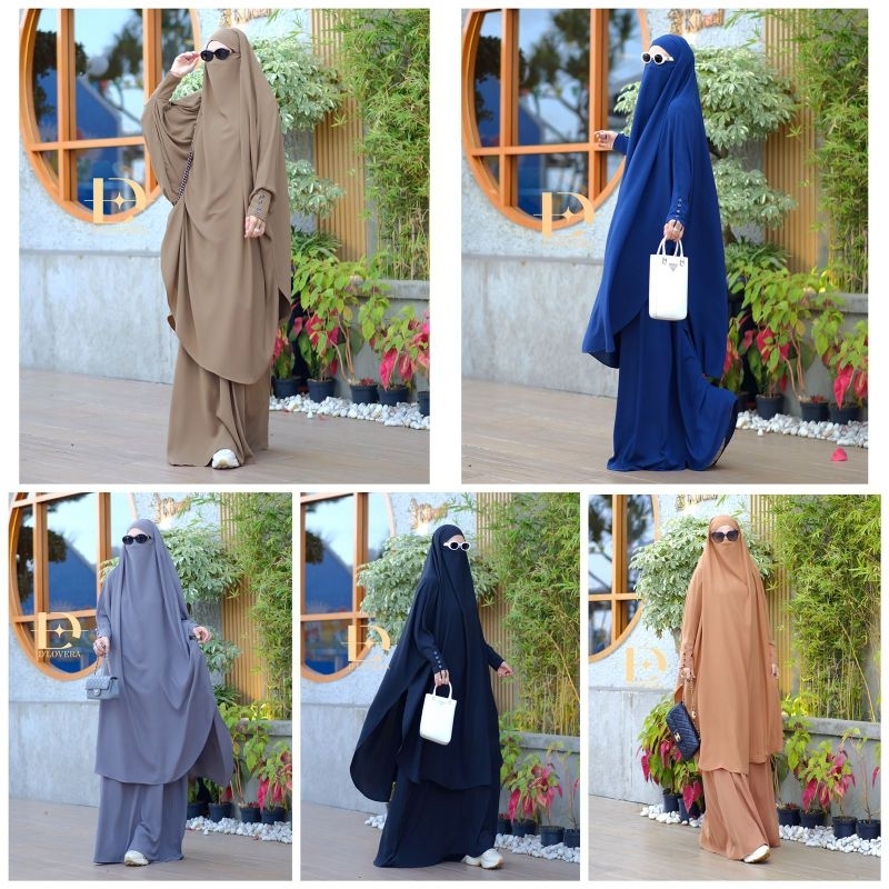 ZAHRA SET SYAR'I DRESS GAMIS WANITA RAYA IED BY D LOVERA