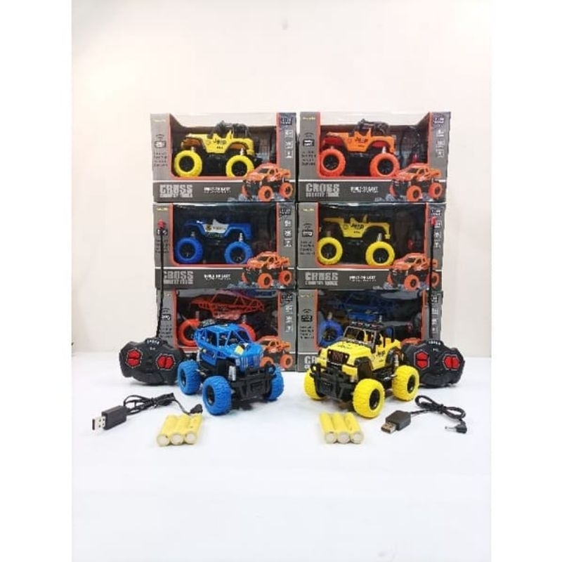 MAINAN MOBIL CROSS COUNTRY TRUCK RC 1:28 OFF ROAD CRAWLER REMOTE PR-17523