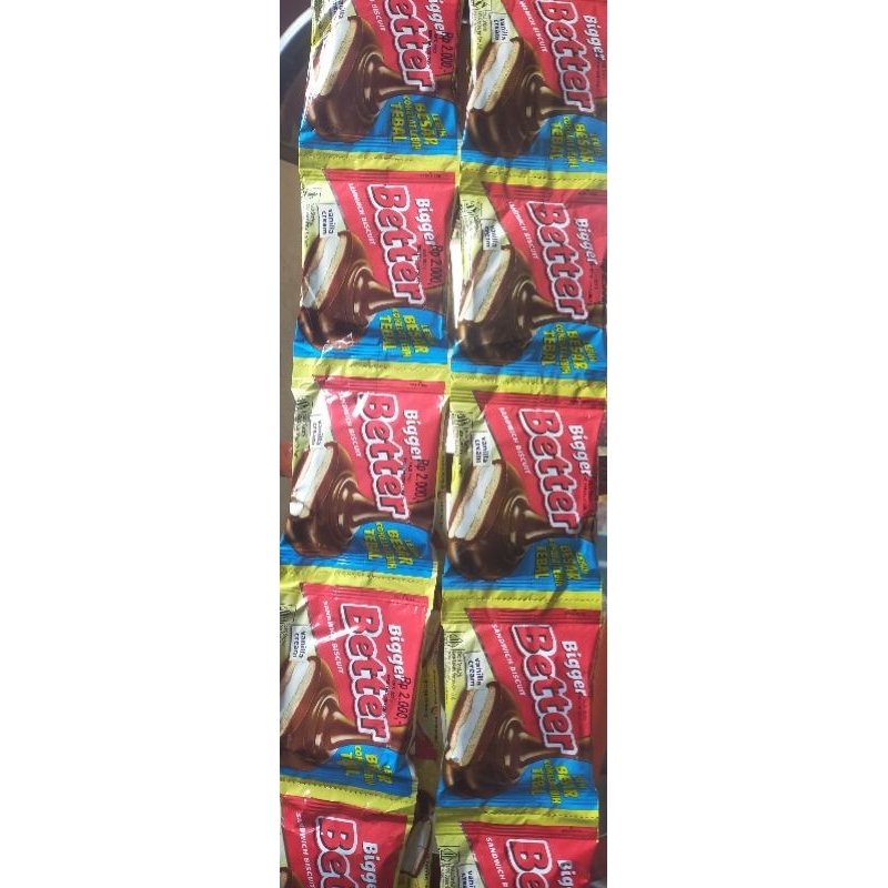 

Better Bigger 2000 27Gram 1 pack isi 10 sachet BETTER BIGGER (KEMASAN TERBARU) Lebih Besar Cokelat Lebih Tebal