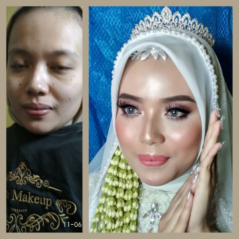 makeup Akad nikah ( hanya makeup tidak termasuk melati)