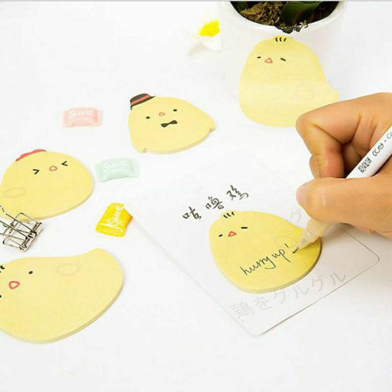 

STICKY NOTES CHICKEN Cute Memo Mini Bentuk Ayam Lucu