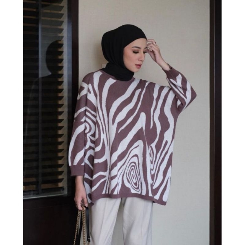 marbella BLOUSE OverSize Atasan wanita Rajut Premium