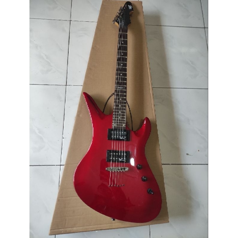 gitar listrik schecter Avenger sgr metalic red original gress