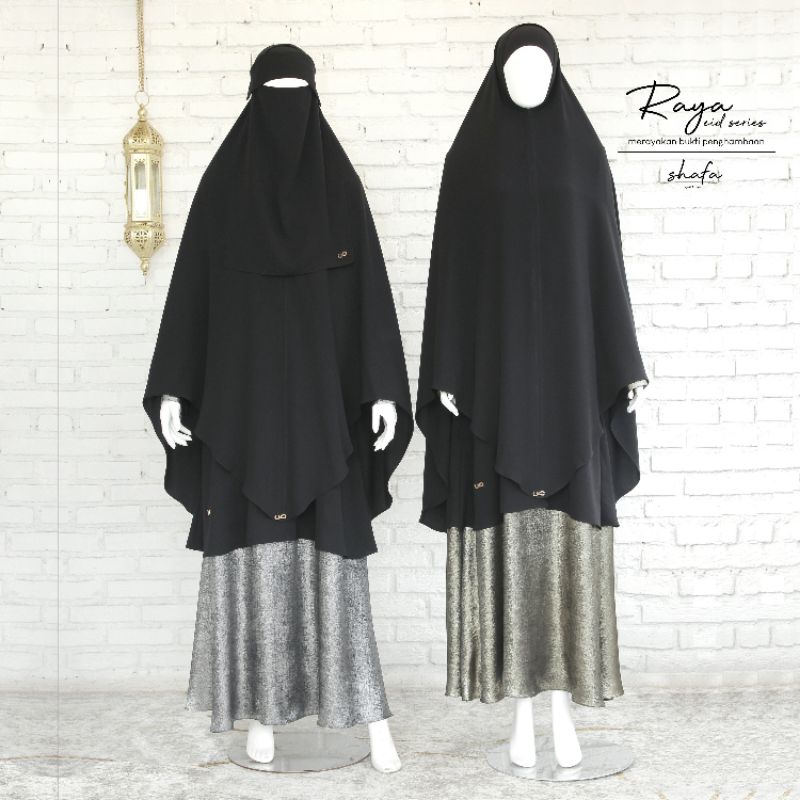 Raya Eid Series Set (BLACK GOLD) Shafa Jilbab