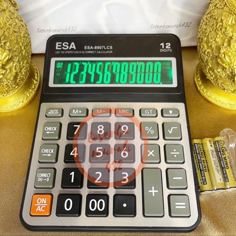 

KALKULATOR ESA 8907Lcs LED ADA LAMPUNYA