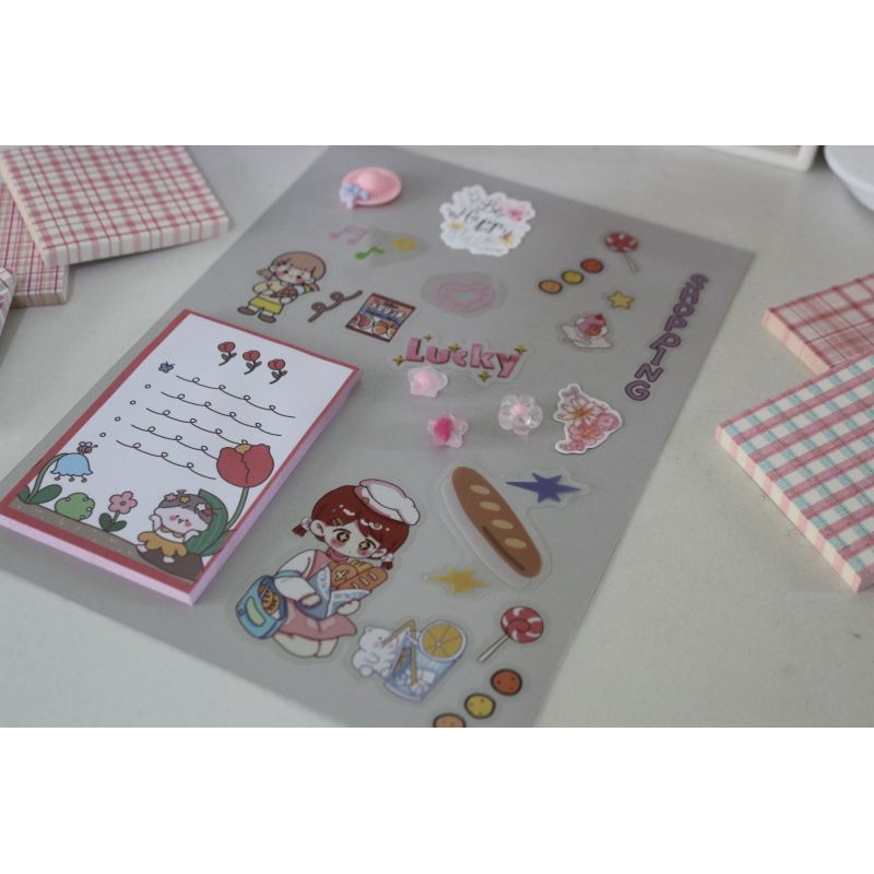 

MEMO PAD / STICKY NOTE SET JOURNAL KIT - KID SERIES - SCRAPBOOK - DIY