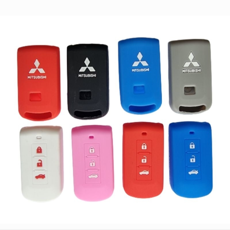 Silikon kondom kunci remote Mobil Mitsubishi Xpander Cross Pajero Cover Key silicone Case Mobil Mitsubishi