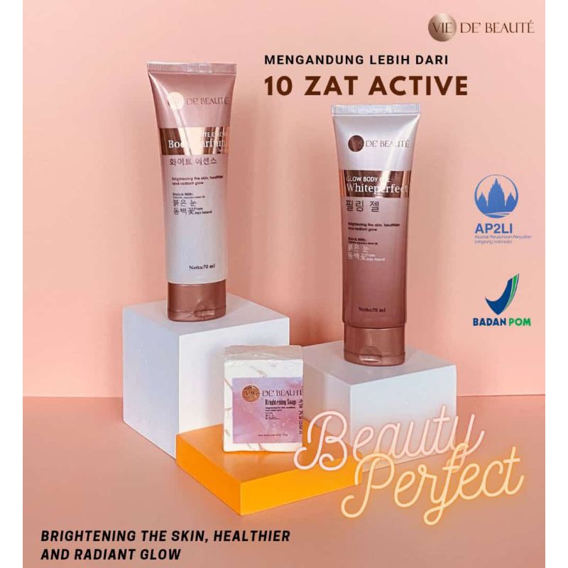 Best Seller Vie De Beaute Paket Lengkap Pemutih Badan Korea Original