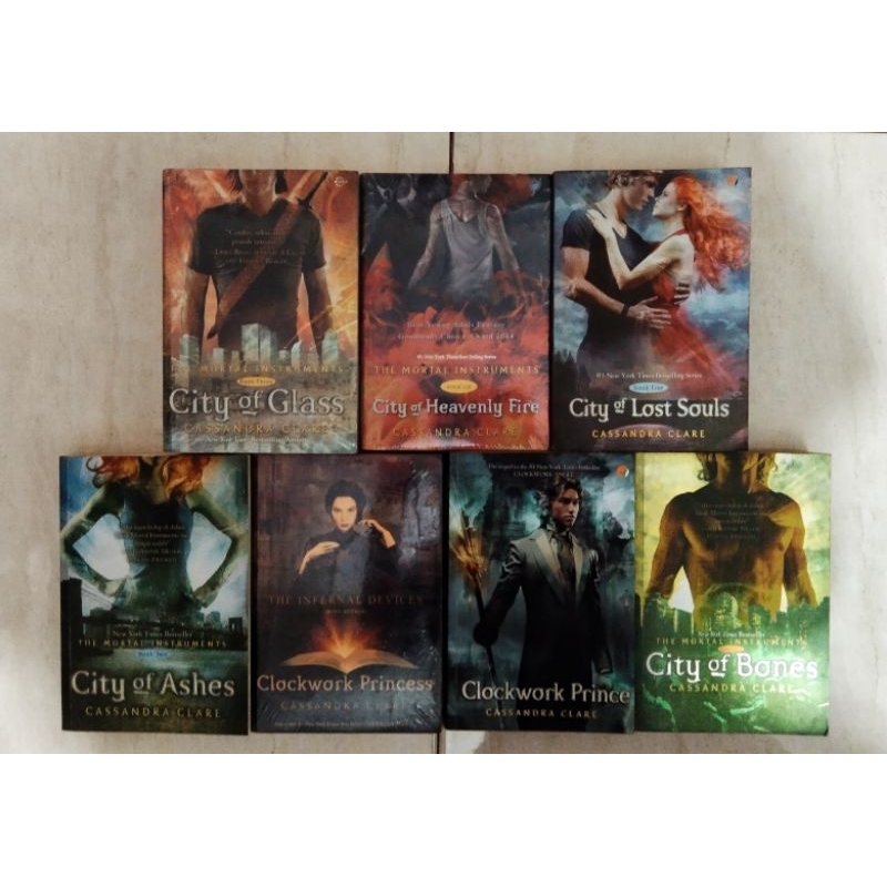 Buku City of Bones / Glass / Ashes / Clockwork / Prince & Princess / Original / By Cassandra Clare