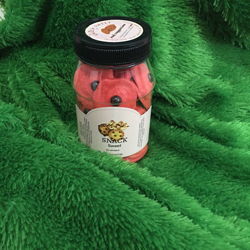 

full mini cookies varian redvelvet + toping