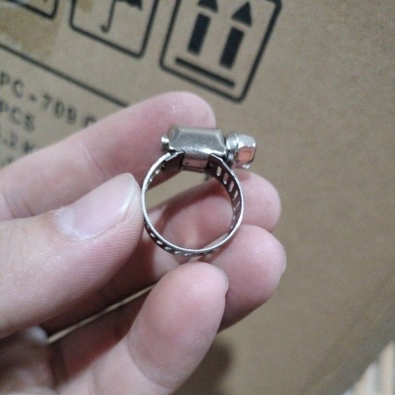 Klem selang angin kompresor 5/8" Kelem cincin selang kecil diameter luar selang 14mm