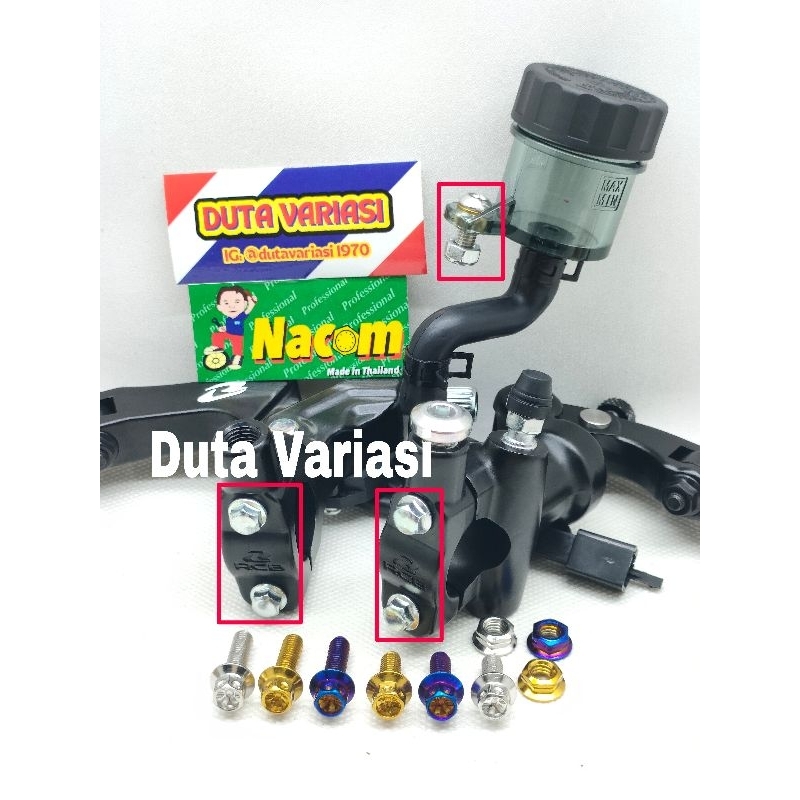 NACOM DV BAUT KLEMAN MASTER REM + B.DUDUKAN BOTOL MINYAK R S1