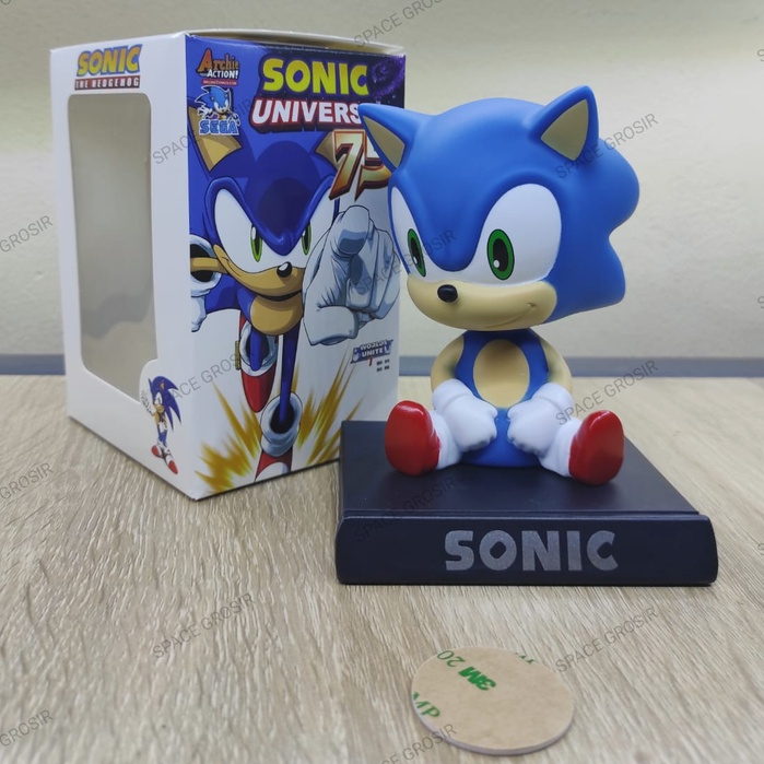 Pajangan Dashboard Mobil Bobble Head Kepala Goyang Figure SONIC