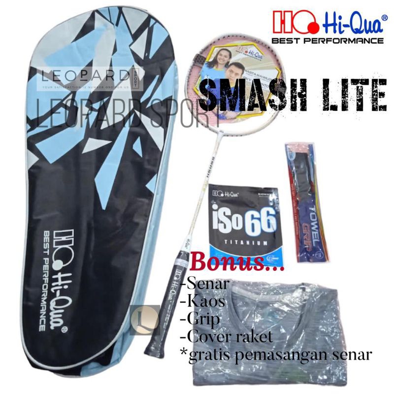 Raket Badminton Hi-Qua SMASH LITE White / Raket Badminton Hiqua