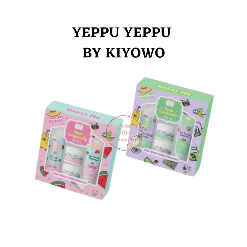 BPOM SKINCARE YEPPU-YEPPU BY KIYOWO FULL SIZE & TRAVEL SIZE SET YEPPU YEPPU BY KIYOWO PAKET PERAWATA
