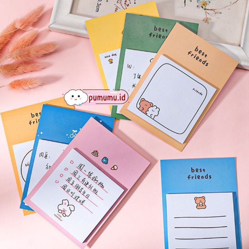 

[PUMUMU] SN04 Sticky Notes Bestfriend / Sticky Note Bestfriend / Memo Pad Bestfriend / Memo Tempel
