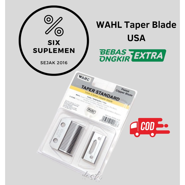 (Ready Stock) Pisau WAHL Super Taper Blade - 100% WAHL Original USA - Termasuk Gratis Oil