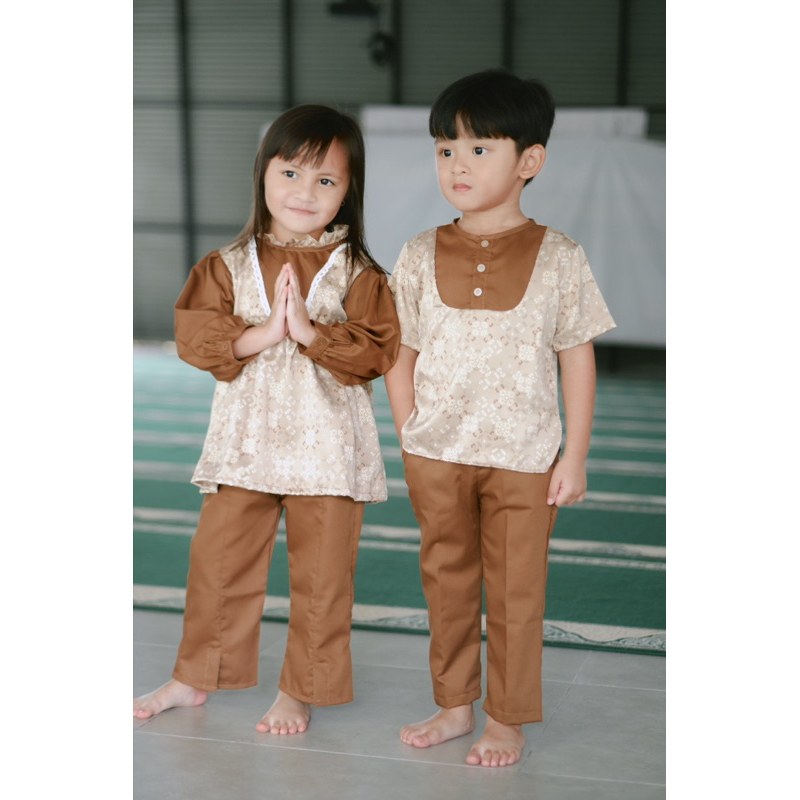 SUDAISH &amp; SAHARA Raya Series Couple Set Anak 1-7tn