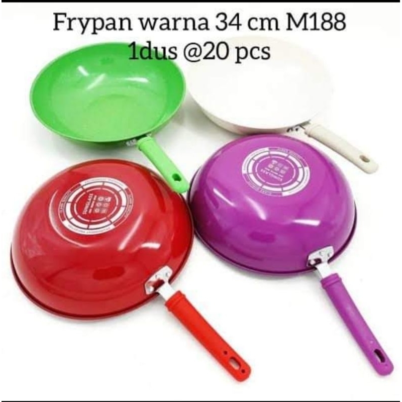 Wajan gagang warna 34 cm