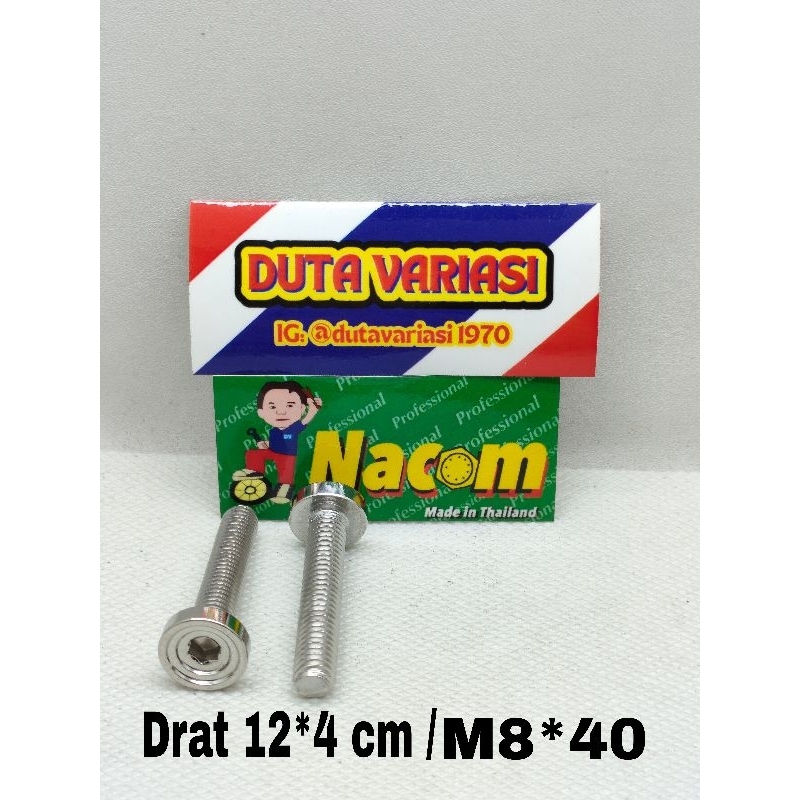 NACOM DV BAUT STANLES MODEL SPIRAL DRAT 12*4 CM ( M8*40 )