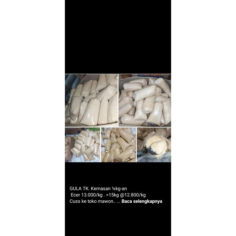 

[kendal] Gula TK setengah kilo Murah