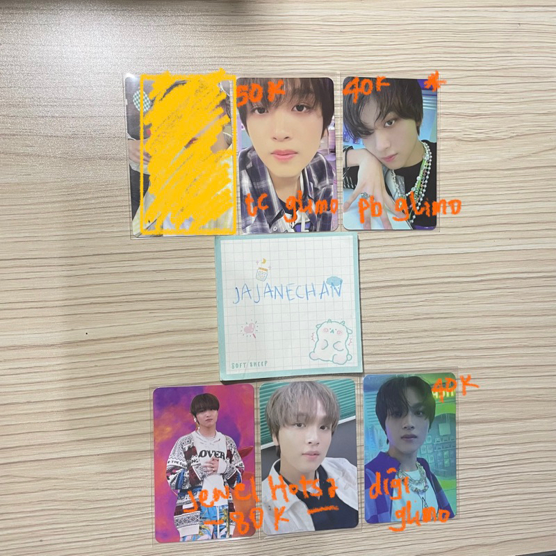 official photocard PC haechan trading card pop up store glimo glitch mode glitch ver. hot sauce jewe