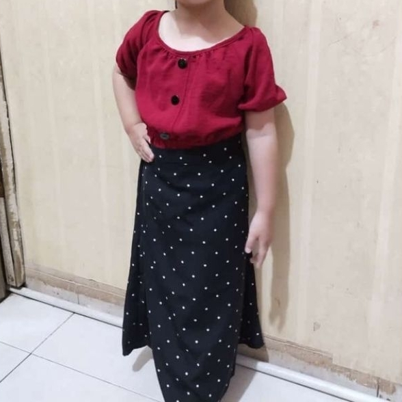 Rok Anak Perempuan Polkadot / Skirt Anak Cewek Polkadot