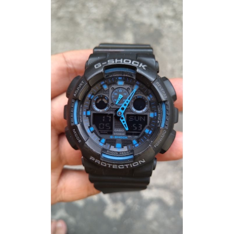 g shock GA 100 original second bekas original