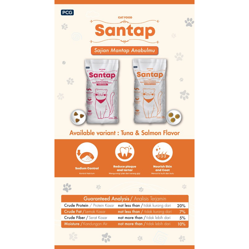 Pakan Kucing Santap 20kg