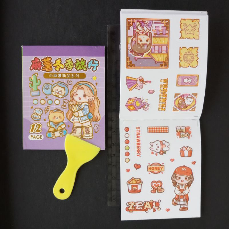 sticker notes singkup korea / sticker notebook momo / stiker aesthetic korea / stiker viral