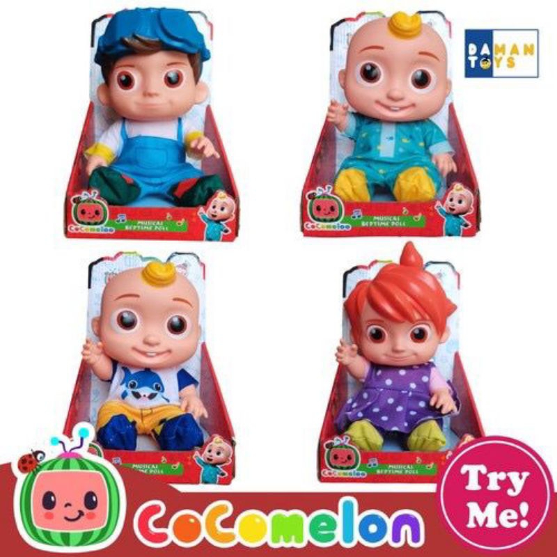 MAINAN BONEKA COCOMELON BAYI JJ NANGIS DAN TERTAWA BABY COCO MELON