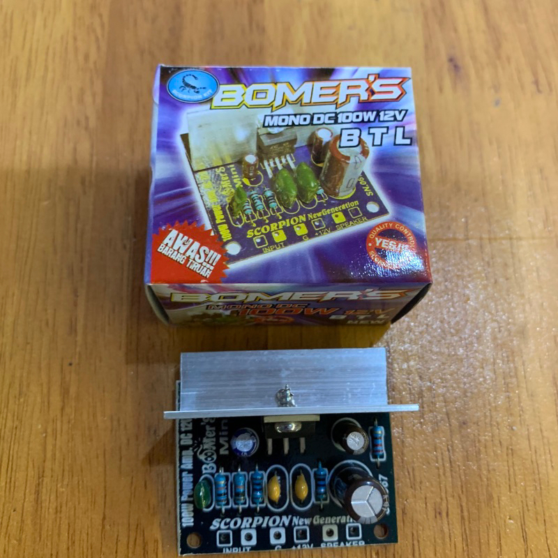 Kit Ampli Boomers Mono 100w