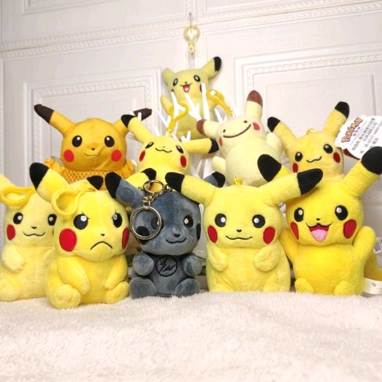 Gantungan Kunci Boneka Pokemon Pikachu Original Import / Ganci Pikachu / Ganci Pokemon