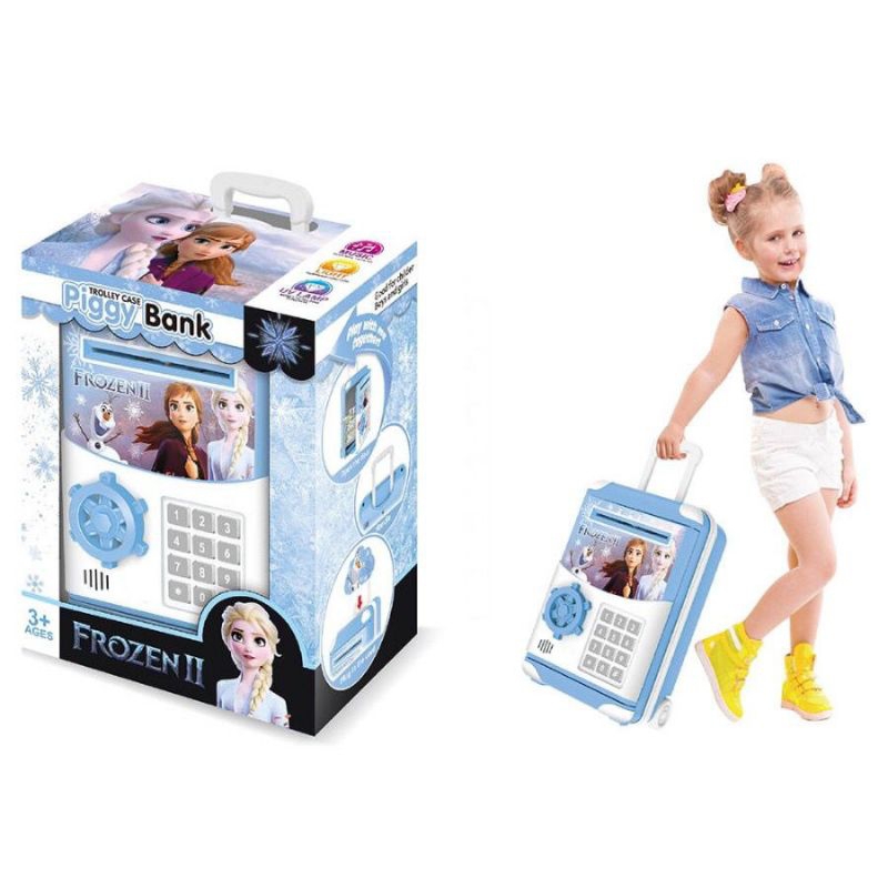 Celengan Brankas Frozen II Troli ATM Mini Trolley Case Piggy Bank Hello Kitty Doraemon Princes