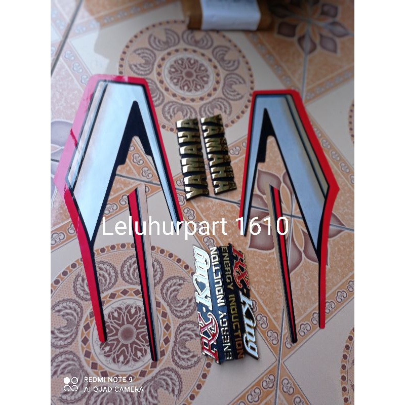 lis setriping rx king 92 lis set emblem tengki dan bok aki