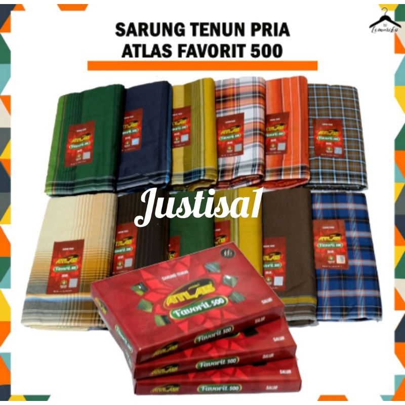 PROMO!!SARUNG TENUN ATLAS FAVORITE 500 SUPER ORIGINAL BHAESTEX SARUNG PRIA DEWASA
