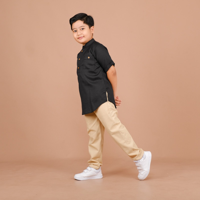 Koko Kurta anak bahan katun madinah atasan baju muslim umur  tahun